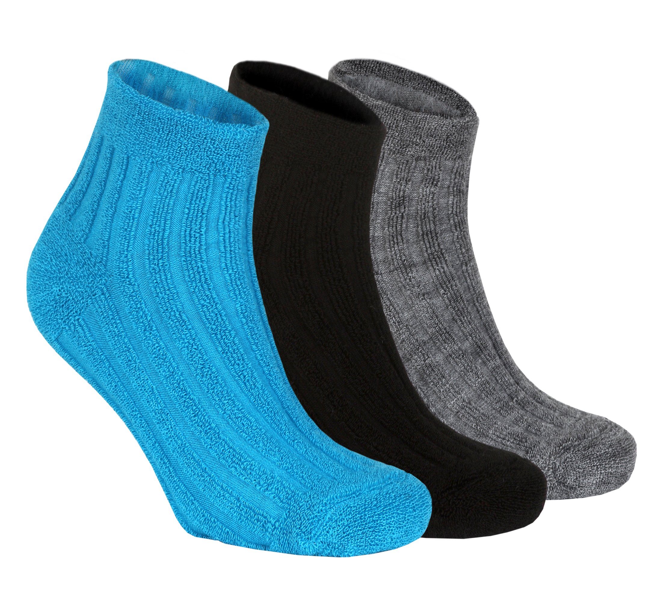 NoblesBox Haussocken Bettsocken Kuschelsocken (Beutel, 3-Paar, 37-40 EU Größe) Damen Warme Socken, Wintersocken