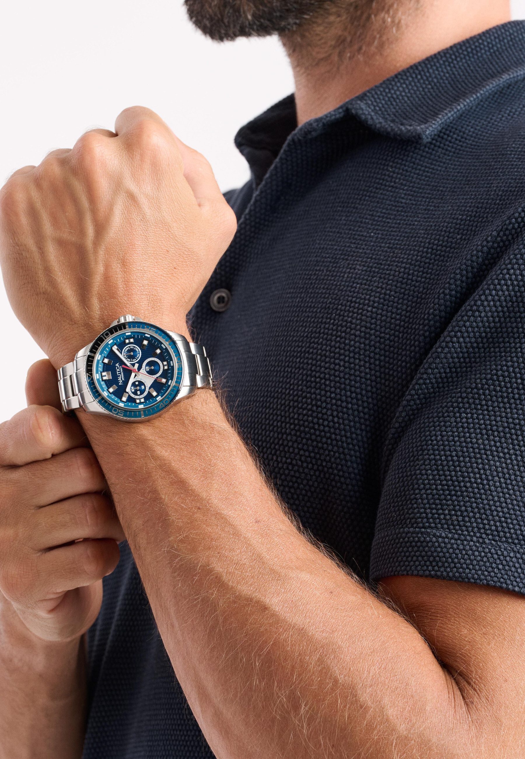 NAUTICA Quarzuhr NCT WINDROSE, (1-tlg), Quarz-Chronographenuhr