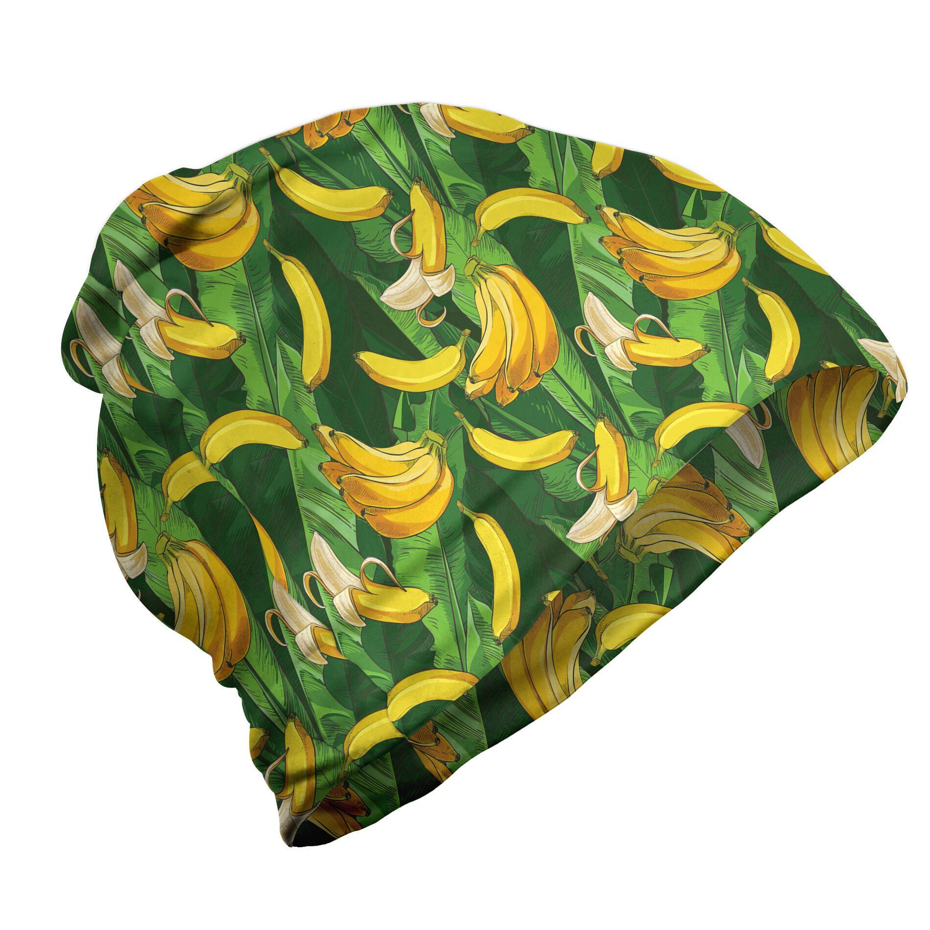 Bananen-Frucht-Palmblätter Exotisch Beanie Wandern im Freien Abakuhaus