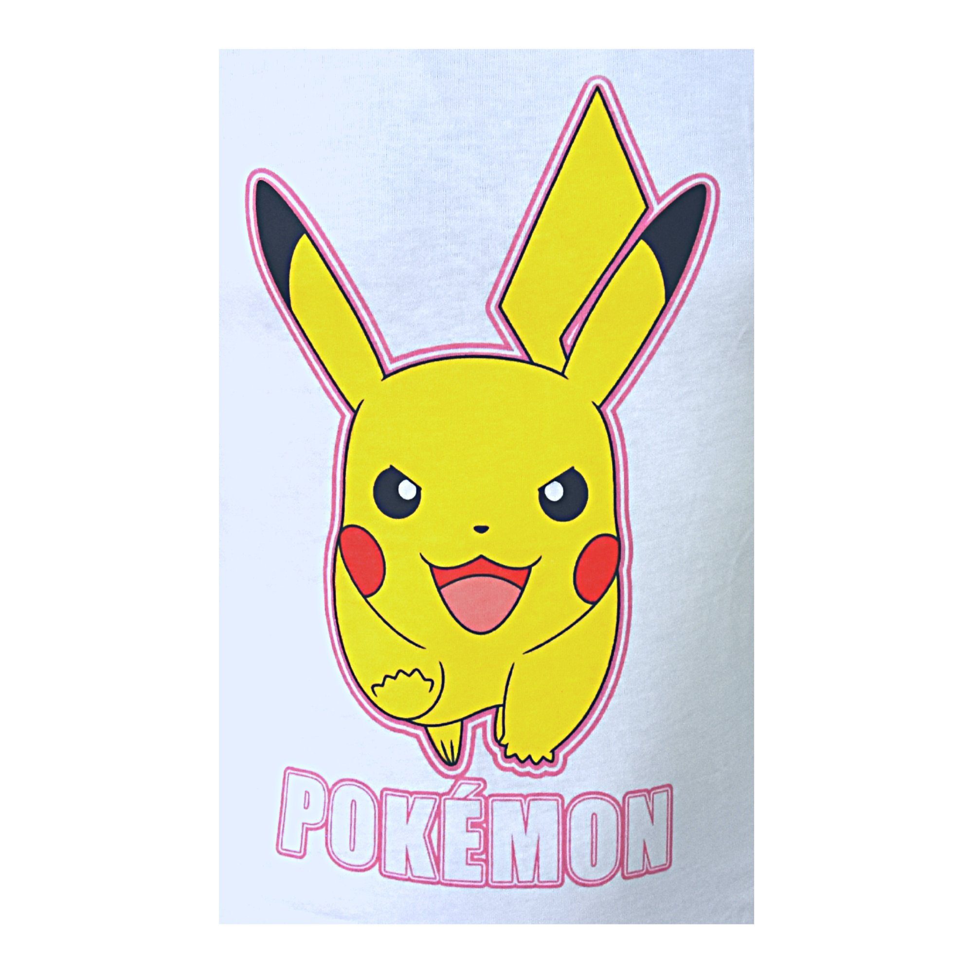 POKÉMON T-Shirt Pikachu Mädchen Gr. Kurzarmshirt 110-152 cm