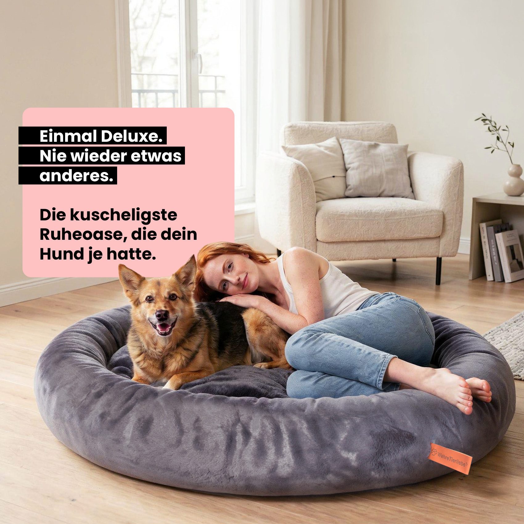 Wahre Tierliebe Tierbett - Orthopädisches Hundebett Deluxe, Deutschlands Or günstig online kaufen