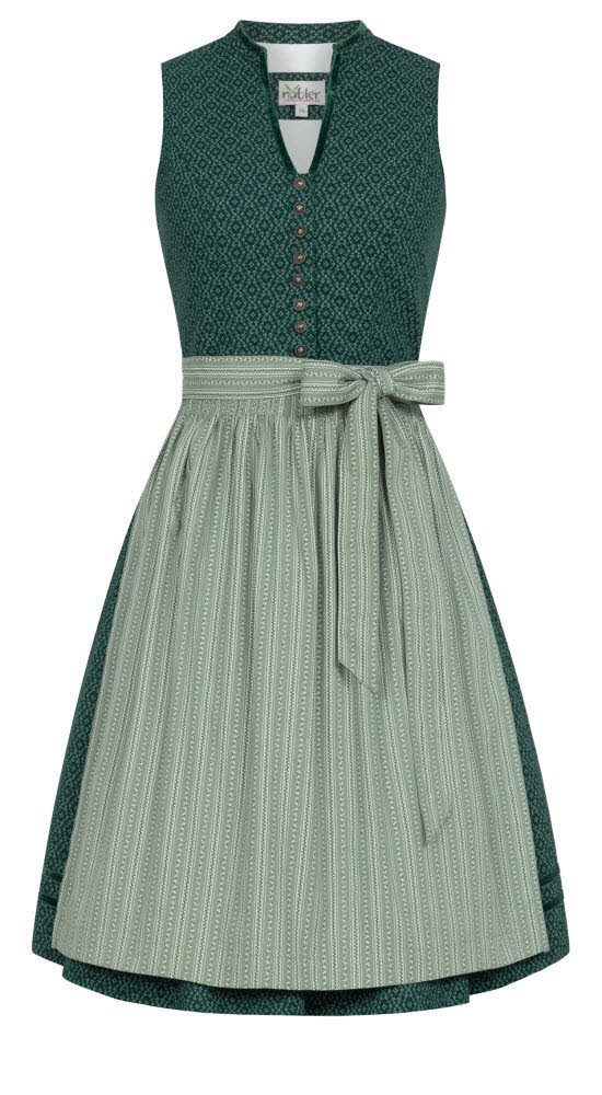 Trachtenkleid Midi Dirndl Frieda in Grün von Nübler