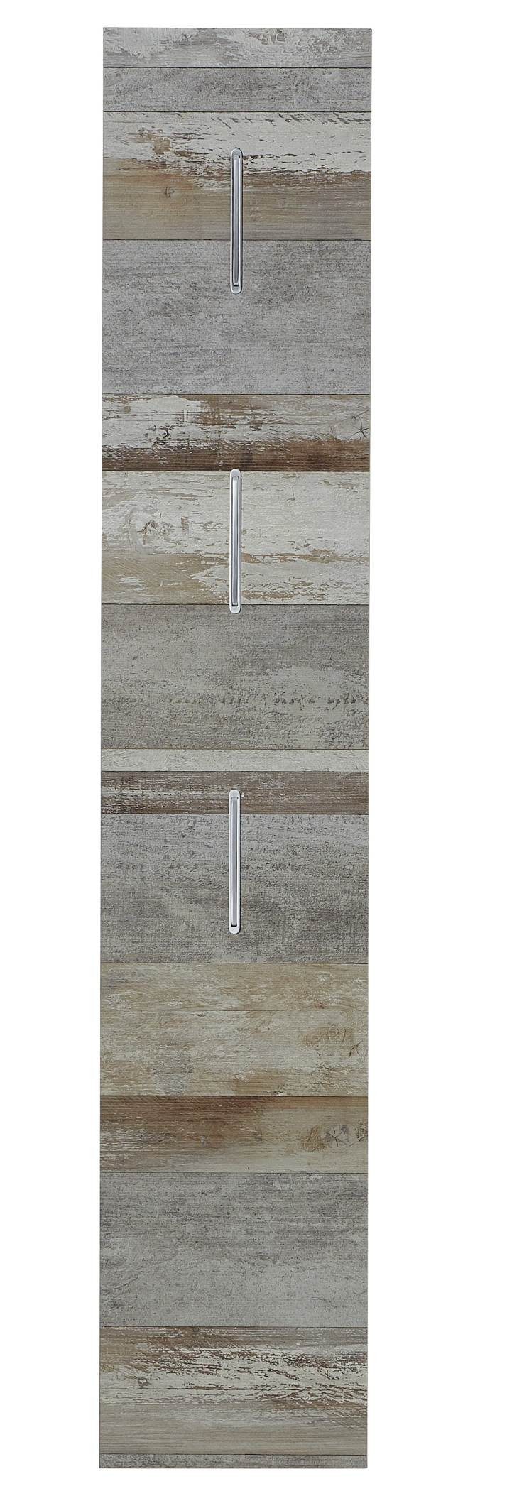 Innostyle Garderobenpaneel Garderobenpaneel MATEO 31 cm Driftwood Nachbildung mit 3 Haken