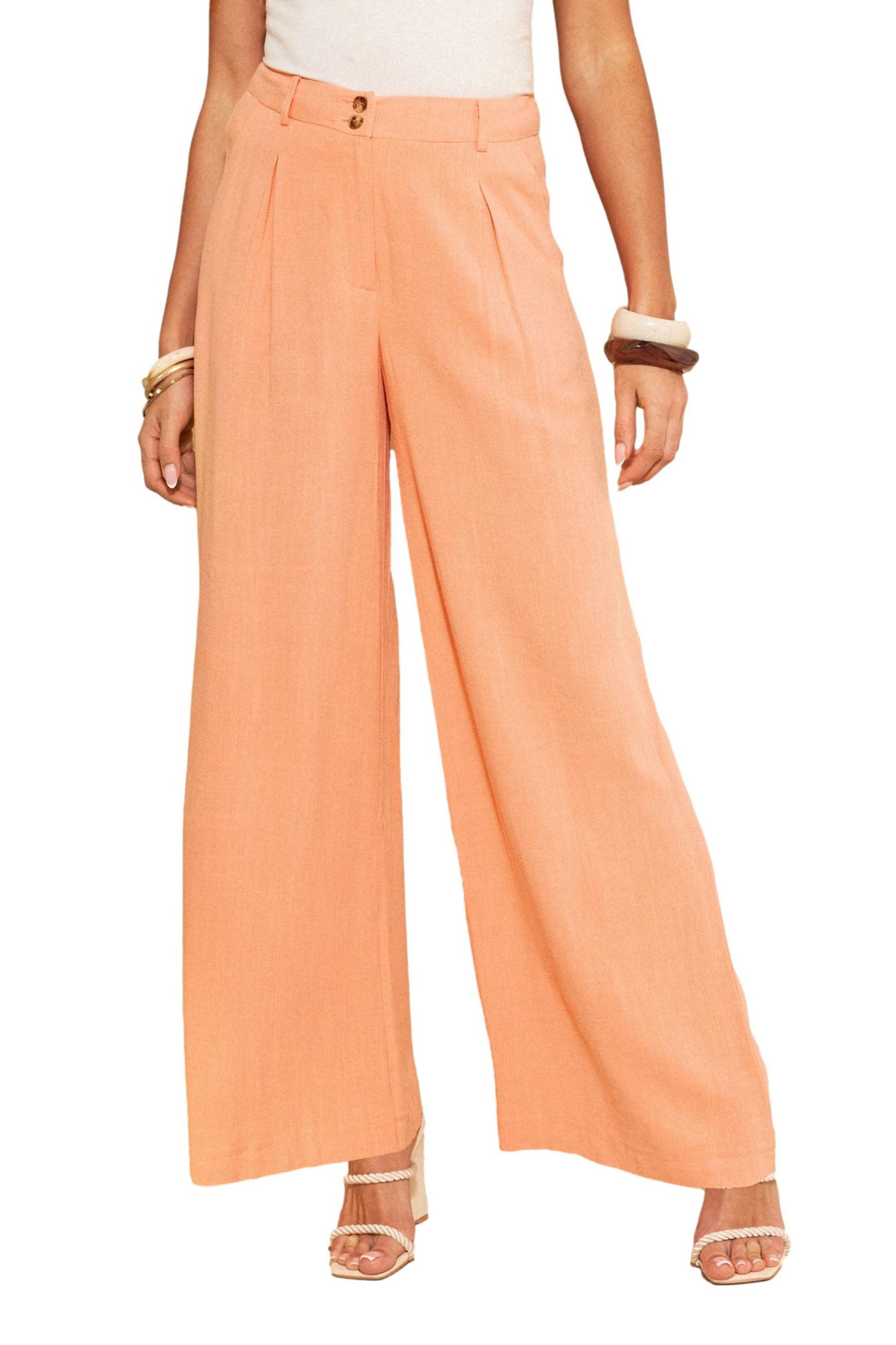 Stoffhose Love & Roses Hose mit weitem Bein + Seestern