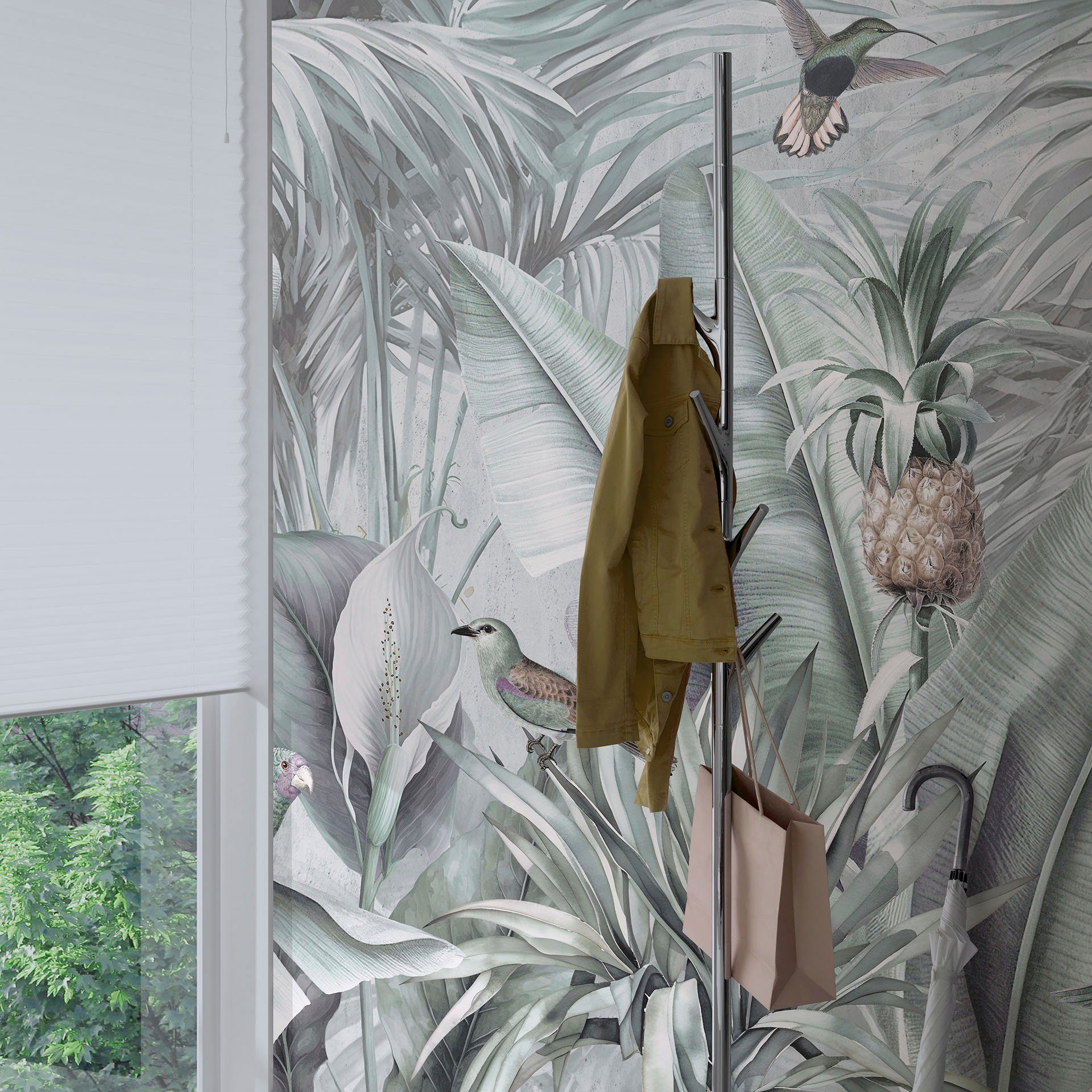 Fashion for walls Fototapete Ayana, glatt, floral, Phthalate frei