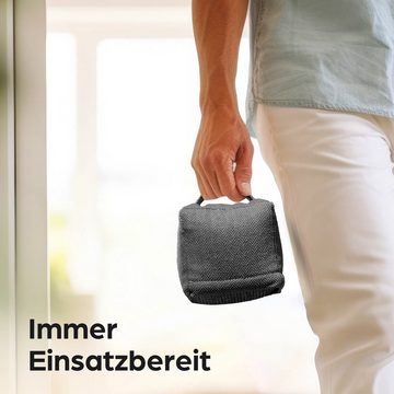 Praknu Bodentürstopper Türstopper Sack für Boden - Waschbarer Bezug - Extra Schwer 1Kg (1 St), mit Tragegriff - Für Haus & Büro - mit rutschfesten Pads