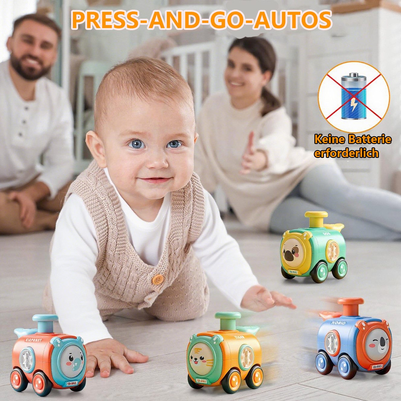 CLTYQ Spielzeug-Auto Push-to-Play-Autospielzeug,Baby-Eisenbahnspielzeug 4-t günstig online kaufen