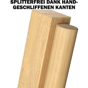 PHIBER-SPORTS Spiel, Kubb Wikinger Schach Kubb Wikinger Spiel aus Holz in PREMIUM Qualität – Aus massivem Holz, Splitterfreies Hartholz