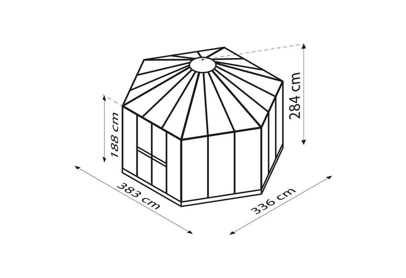 Vitavia Gewächshaus Pavillon Hera 9000 ... Vitavia Gewächshaus Pavillon Hera 9000 ...