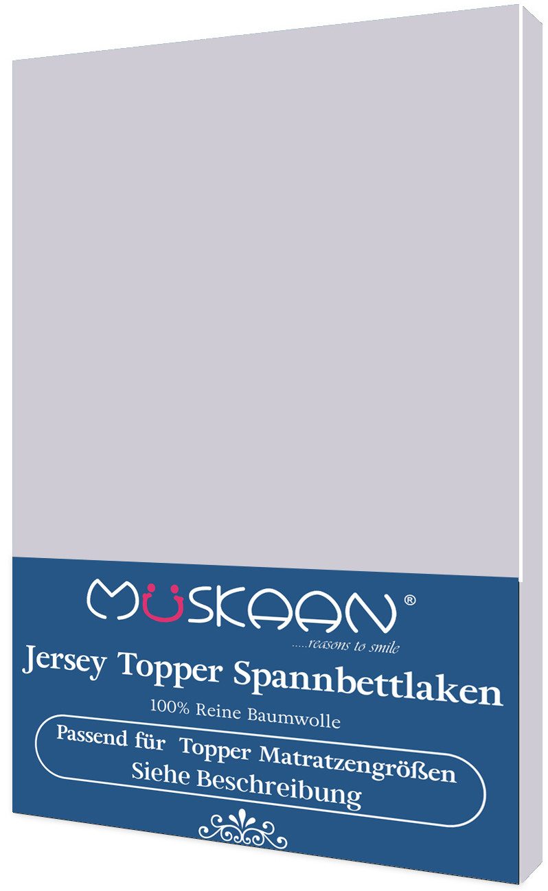 Müskaan Spannbettlaken Spannbettlaken für Topper-Matratzen, 100% günstig online kaufen