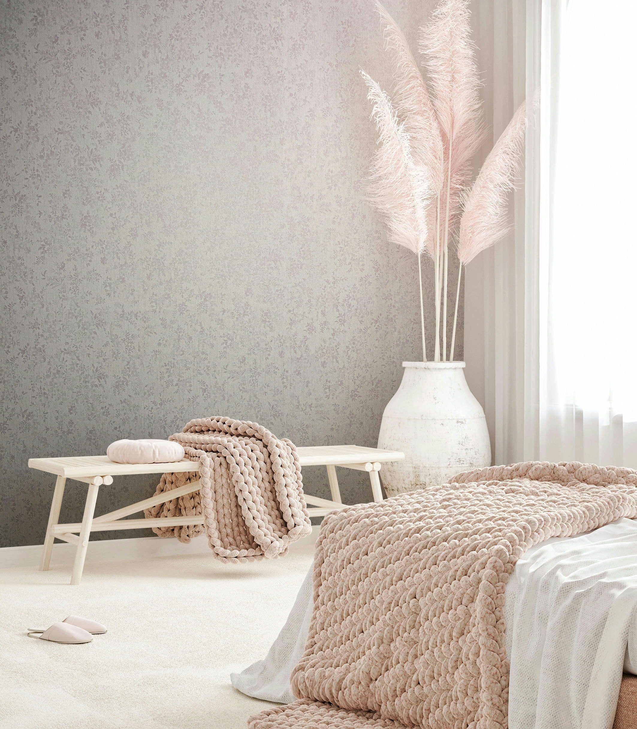 Marburg Vliestapete Bloom Bliss, botanisch, moderne Tapete für Wohnzimmer Schlafzimmer Küche