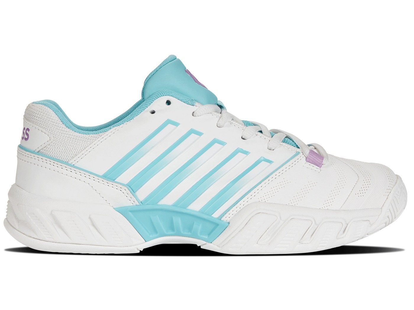 K-Swiss Performance BigShot Light 4 Allcourt weiss/blau Damen Tennisschuh