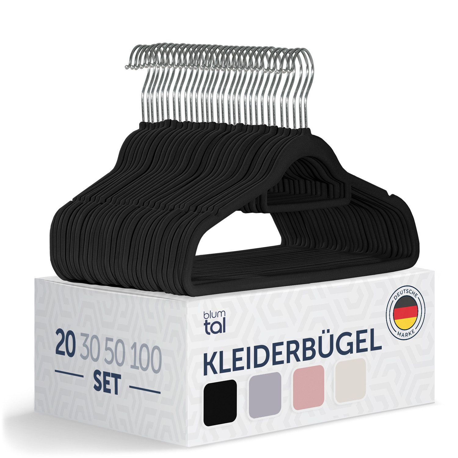 Blumtal Kleiderbügel Rutschfest - Samtoptik - günstig online kaufen