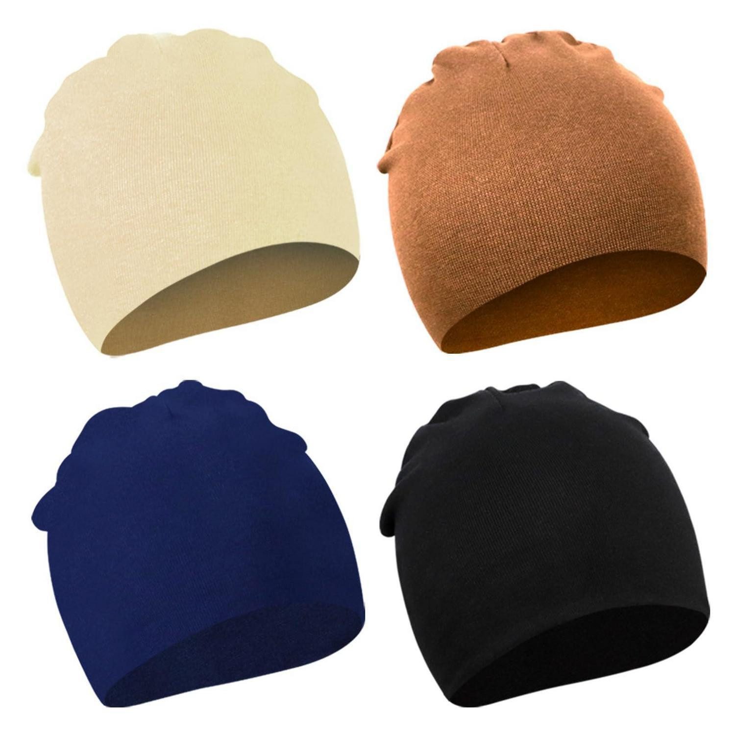 LuxusKollektion Jerseymütze Mütze 4er Pack für Kinder 2-6 Jahre (4-St)