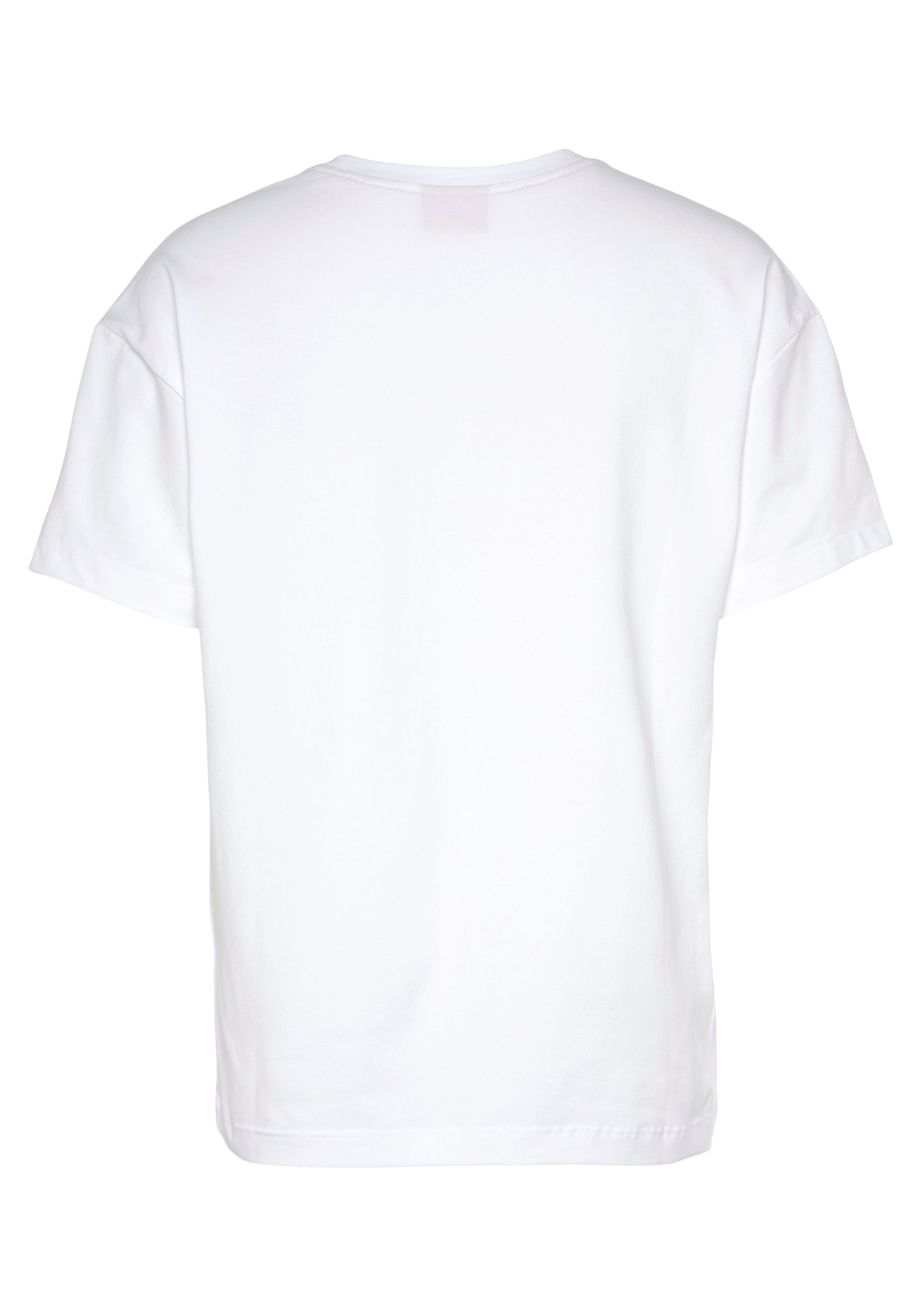 T-Shirt HUGO Paisley-Logodruck Paisley mit T-Shirt