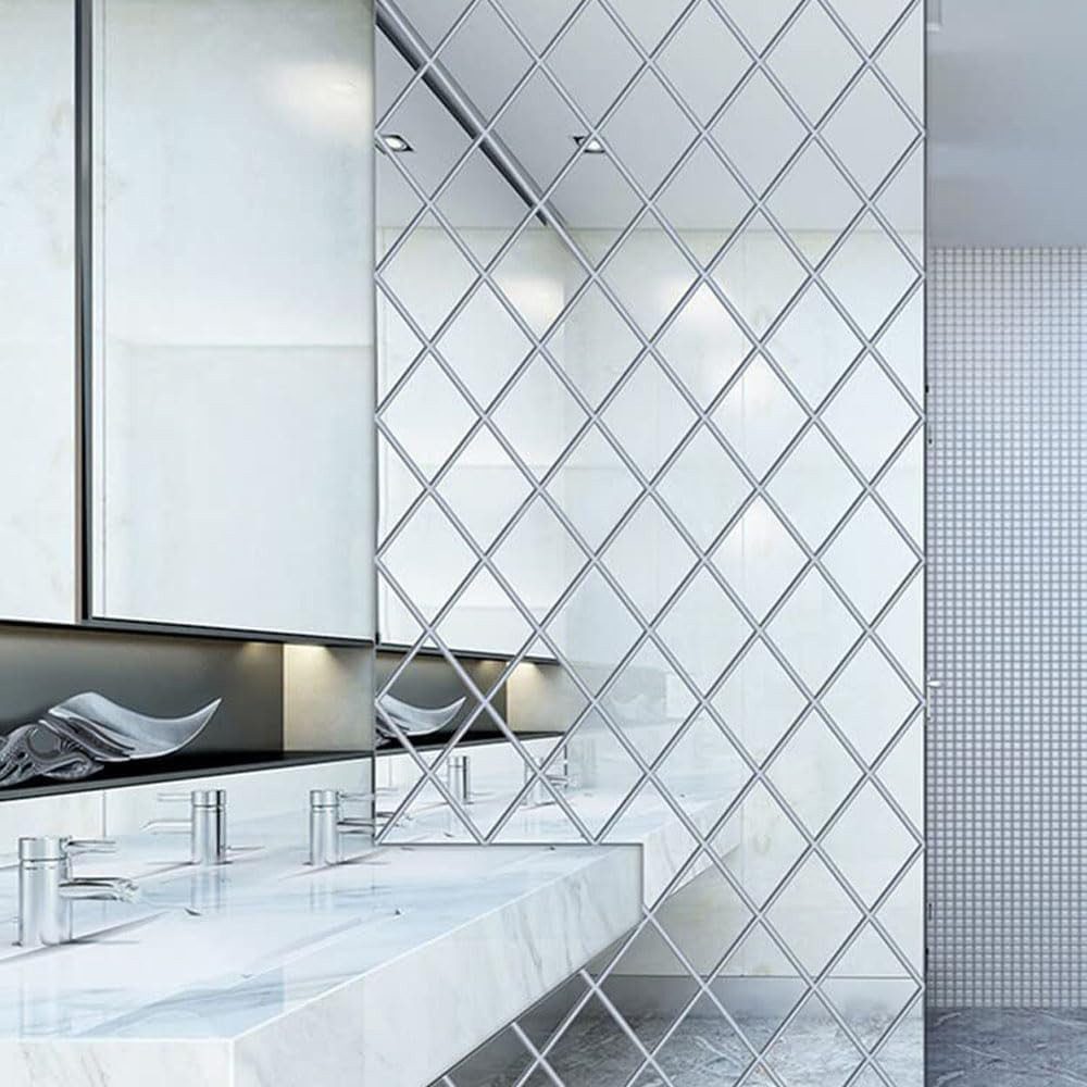 Coonoor 3D-Wandtattoo Wandspiegel Spiegelfliesen Selbstklebend DIY Acryl wa günstig online kaufen