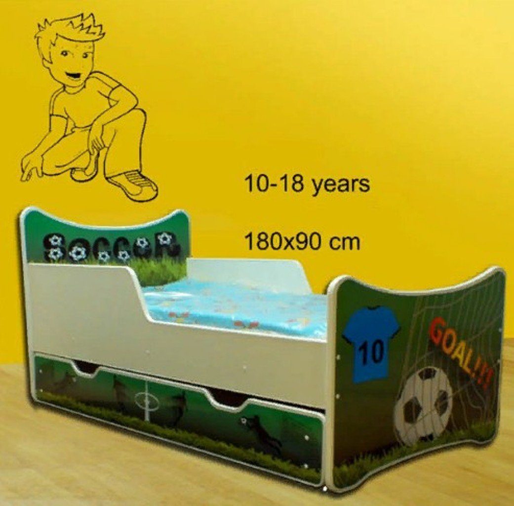JVmoebel Kinderbett Kinderbett Jugendbett Bett Betten mit Schublade 140 x 70 cm (1-tlg., 1x nur Bett), Made in Europa