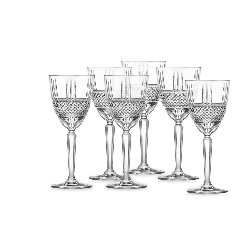 RCR Weinglas RCR Brillante Goblet 3 6er set, Glas