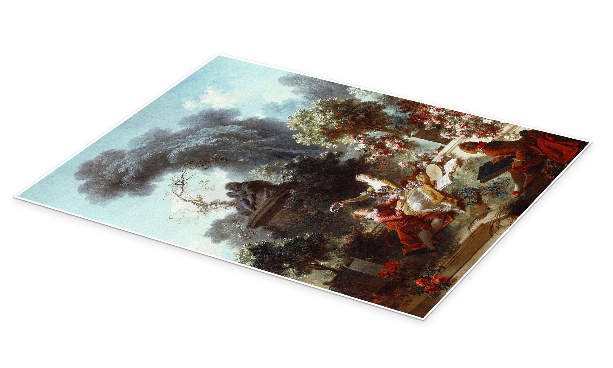 Posterlounge Wandbild Der Geliebte, Jean-Honoré Fragonard, erhältlich als Poster, Leinwandbild, Wandsticker oder Acrylglasbild