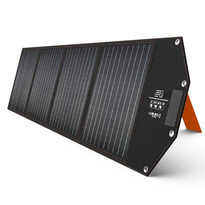 Hyrican Solarmodul Solar Modul PV-100X1 100Watt / 18V Solarpanel für Powerstation 100 00 W Mono-Silizium (1-St) für UPP-600 & UPP-1200 faltbar DC-Anschluss für 7909 Ladebuchse