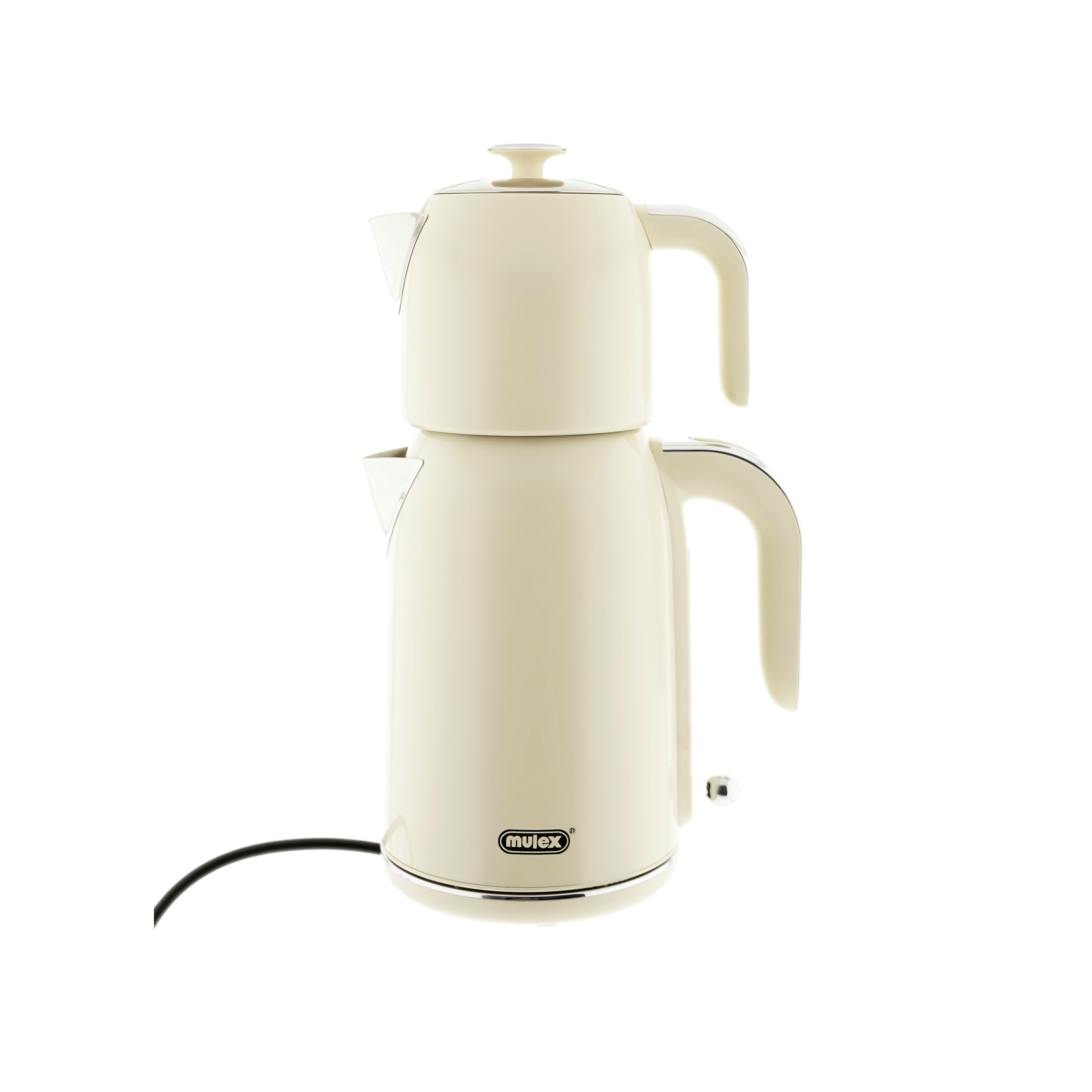 Mulex Wasser-/Teekocher Tee Express, 2200 W, 2-in-1 Wasserkocher mit Teekanne 1,7L + 1 L