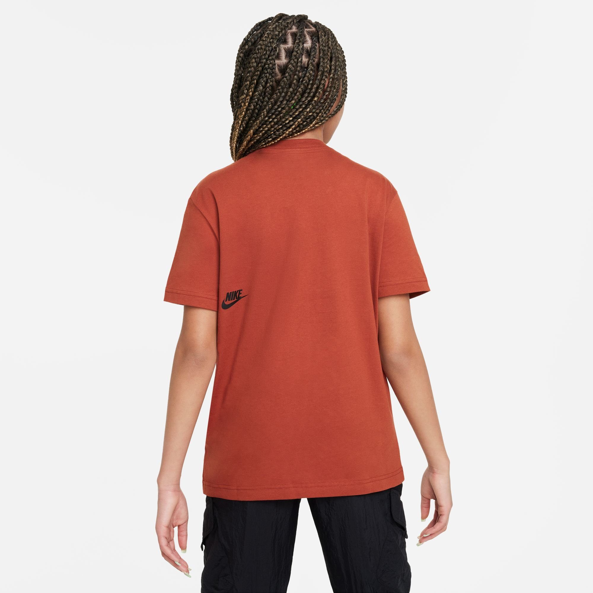 Nike Sportswear T-Shirt G PRNT - Kinder TEE SW für RUGGED ORANGE NSW BF