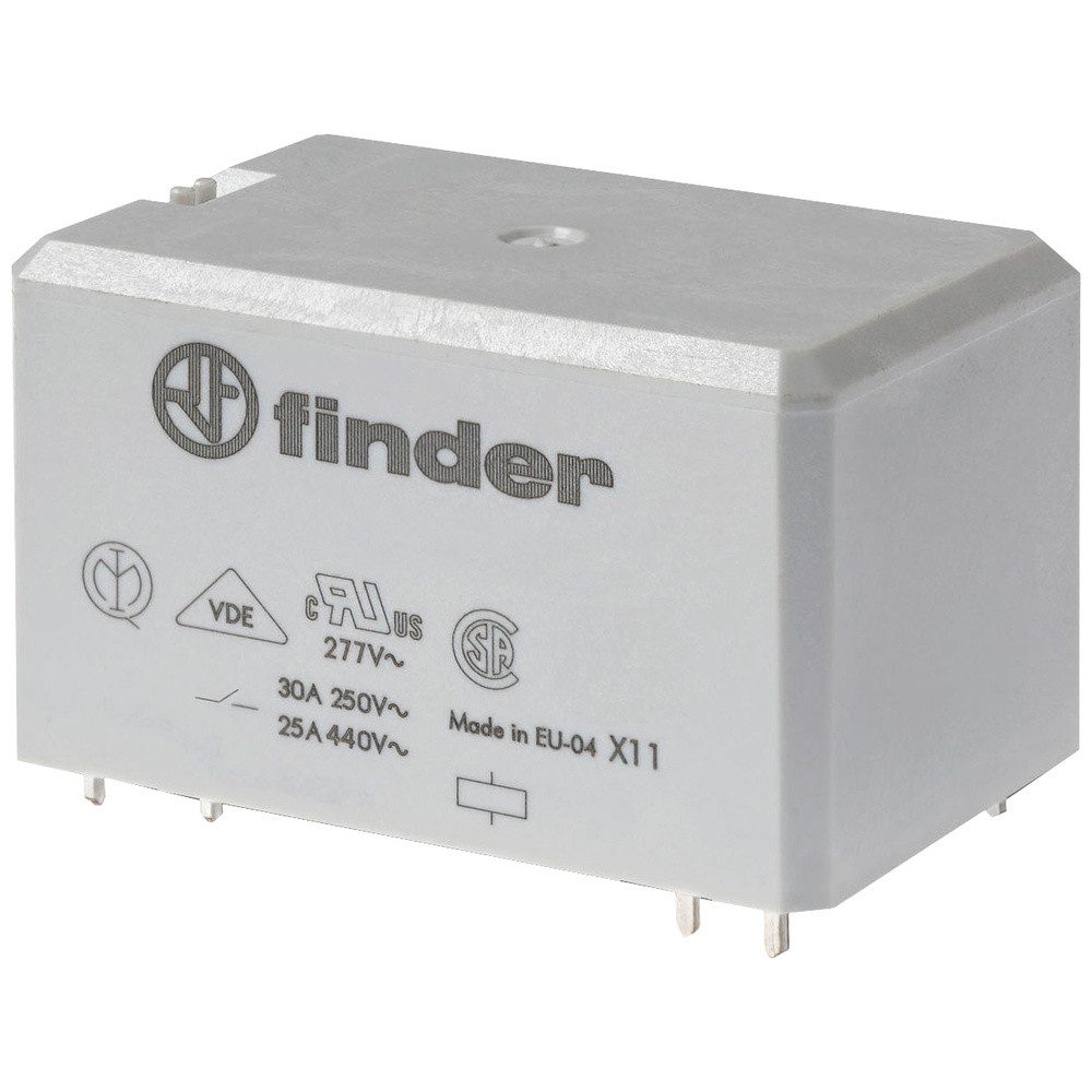 Zeitrelais Finder 66.22.8.230.1000 Printrelais 230 V/AC 30 A 2 Wechsler 1 St.