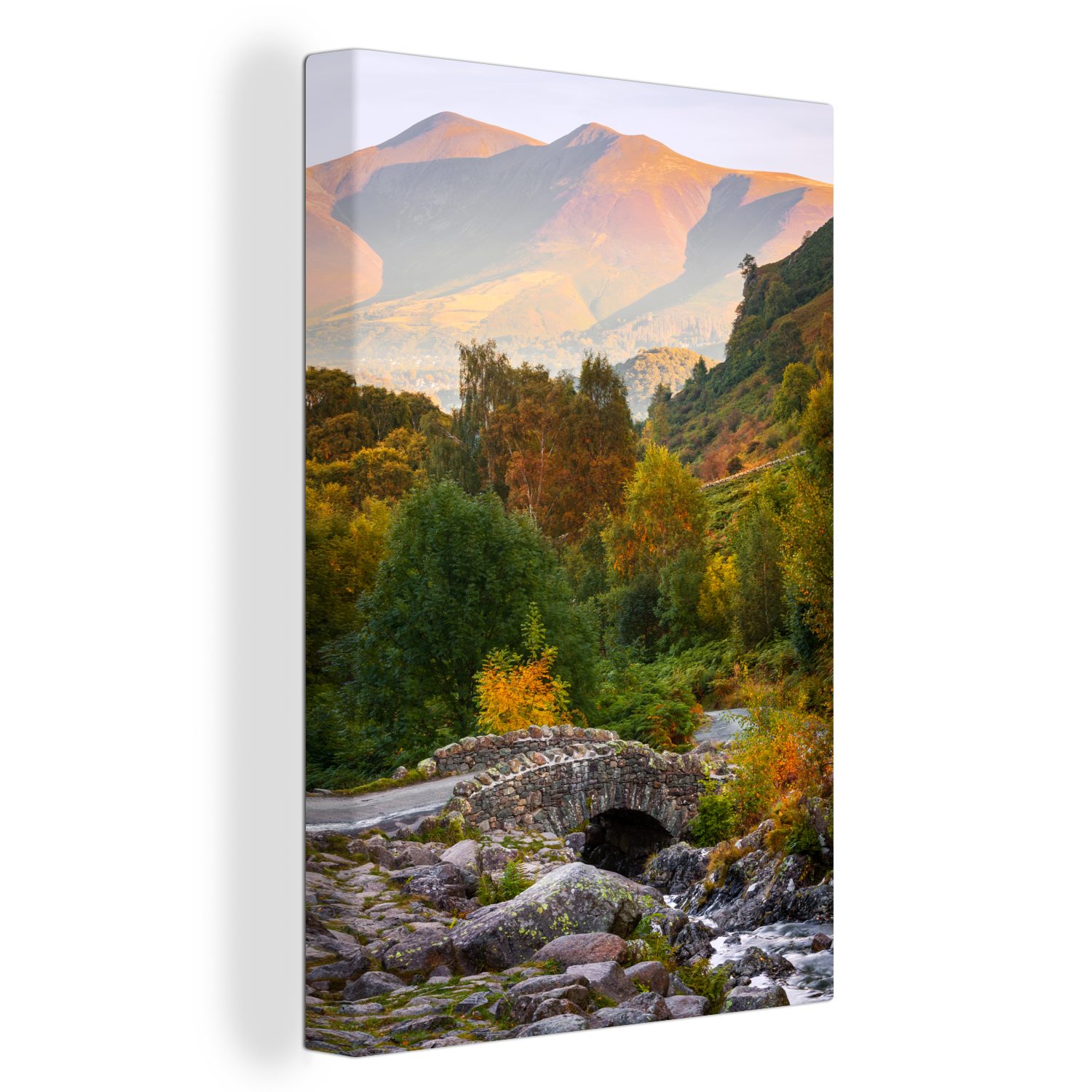 OneMillionCanvasses® Leinwandbild Ashness Bridge, Lake District, England, (1 St), Leinwandbild fertig bespannt inkl. Zackenaufhänger, Gemälde, 20x30 cm