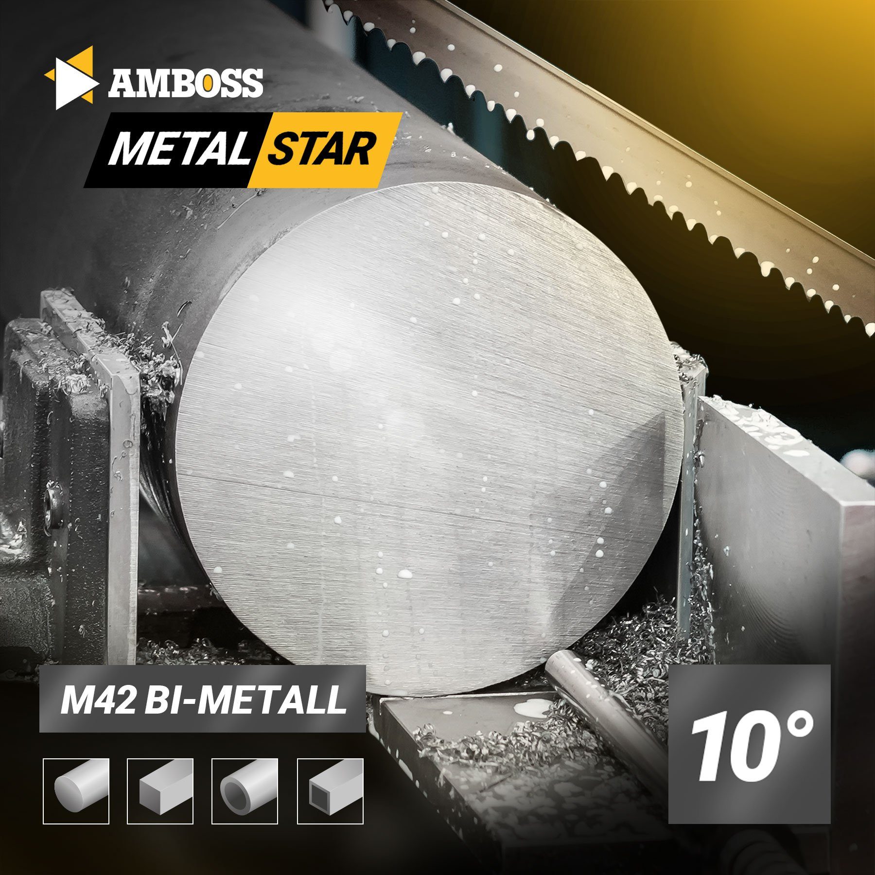 Amboss 1000, Metal Werkzeuge Bandsägeblatt M42 Star 0.9 Amboss Bandsägeblatt (Dicke) Ten mm