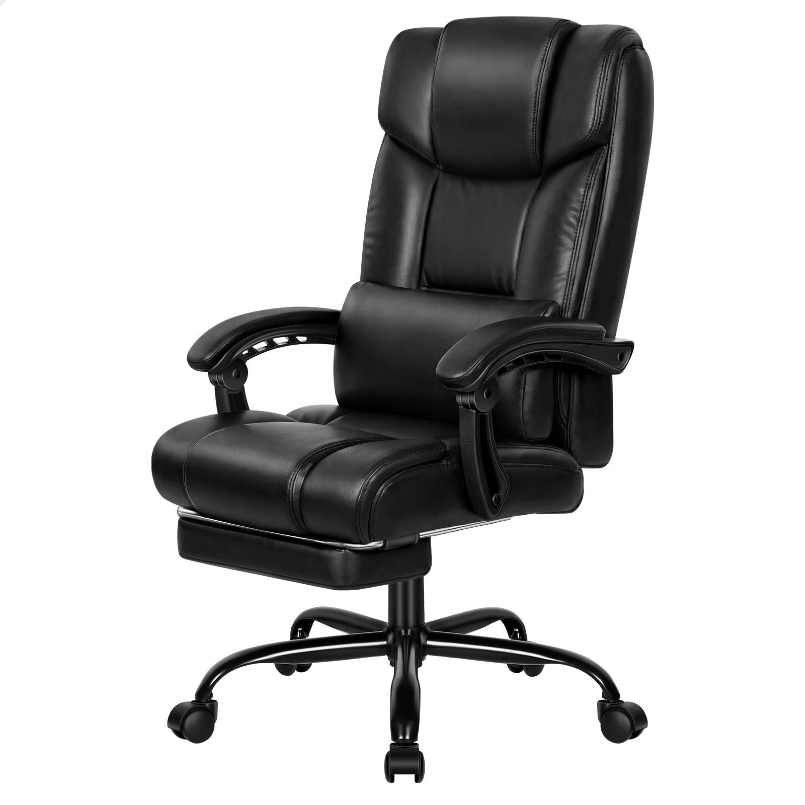 ALFORDSON Bürostuhl ergonomisch mit hoher Rückenlehne, 150°-Neigung Fußstütze Drehstuhl (1 St), Chefsessel, Gaming&Office Polsterstuhl