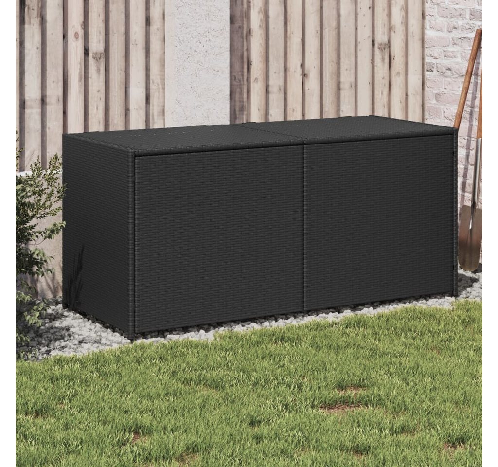Thumbnail - vidaXL Gartenbox, Gartentruhe Schwarz 283L Poly Rattan