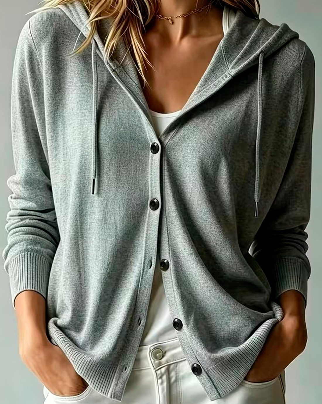 Conray Kapuzenstrickjacke Conray Cardigan Strickjacke mit Kapuze 6640