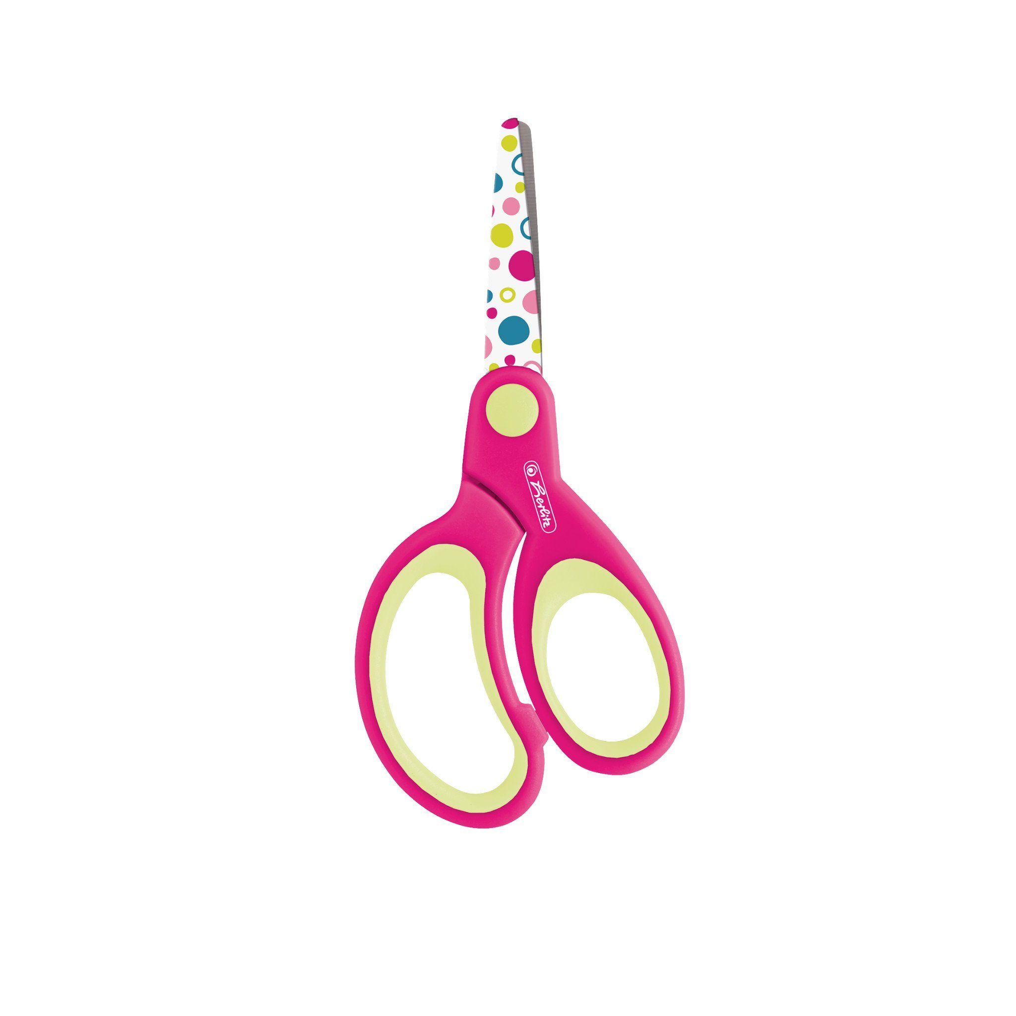 Herlitz Haushaltsschere Herlitz Design Bastelschere / rund / Farbe: pink