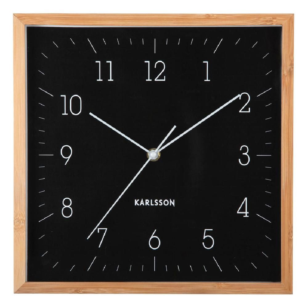 Karlsson Uhr Wanduhr Neat Cuadrado Black
