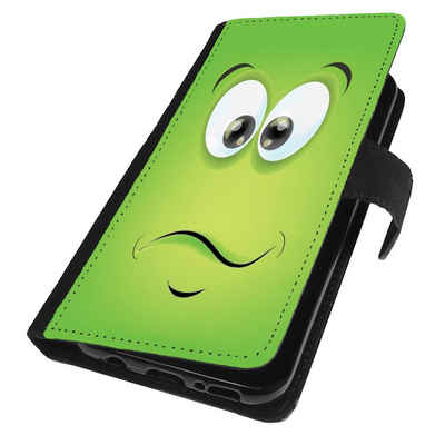 Traumhuelle Handyhülle MOTIV 151 grün schwarz Schutzhülle Hülle für Samsung Galaxy Handy, Handytasche Klapphülle Flip Case Book Etui Cover Silikon