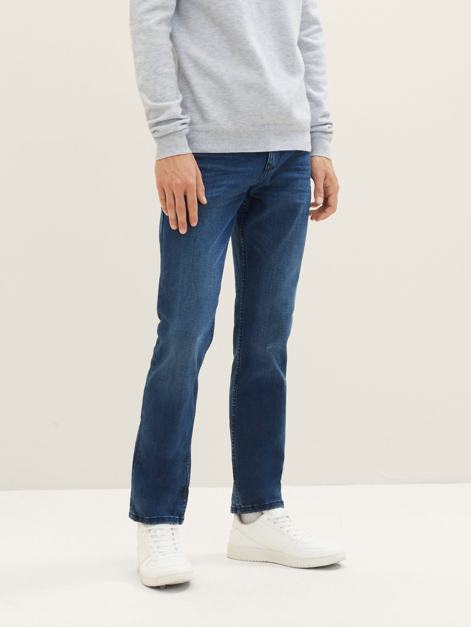blue black stone Slim TAILOR mid Regular Straight-Jeans denim Josh TOM Jeans
