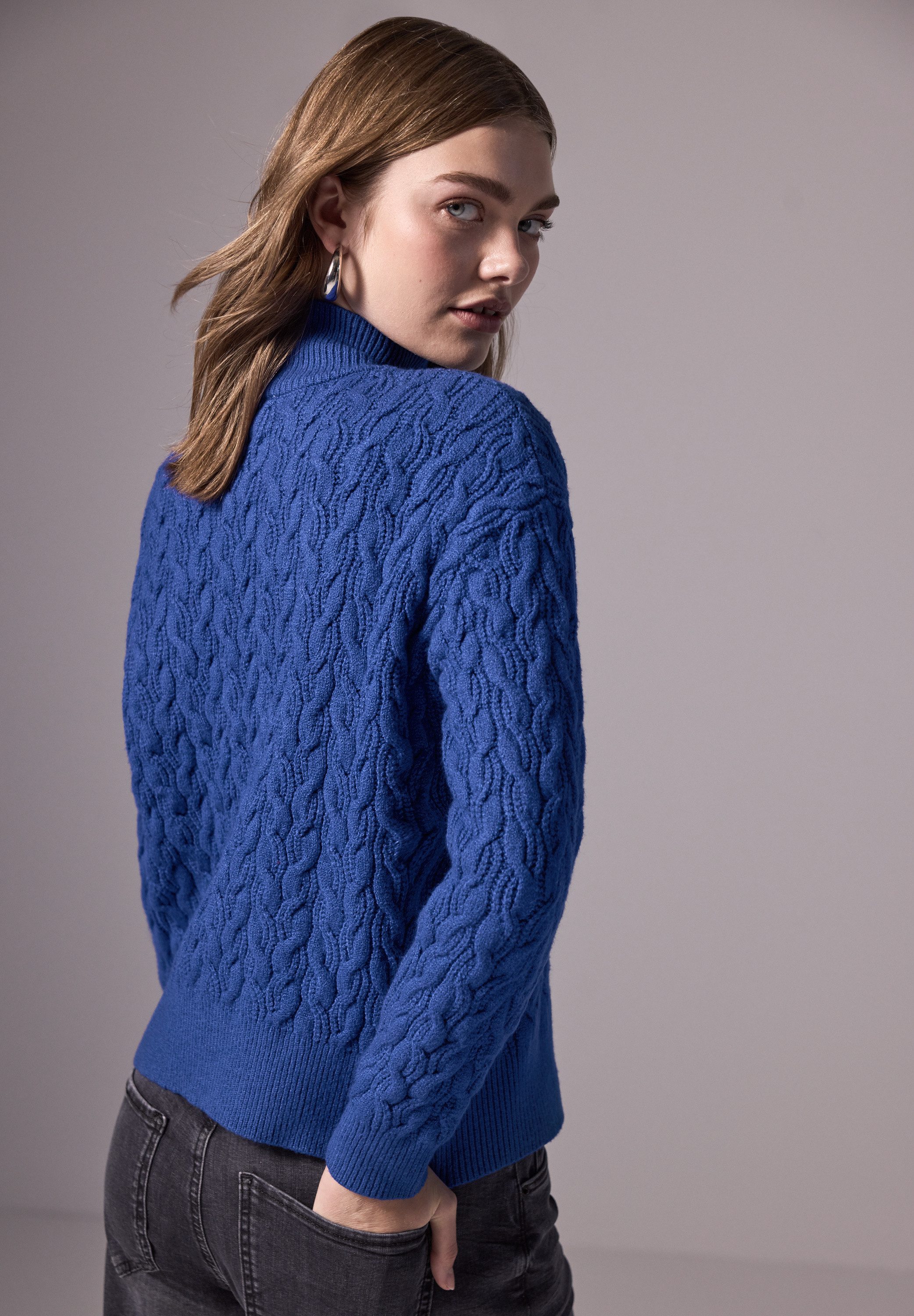 STREET ONE STUDIO Strickpullover aus softem Materialmix