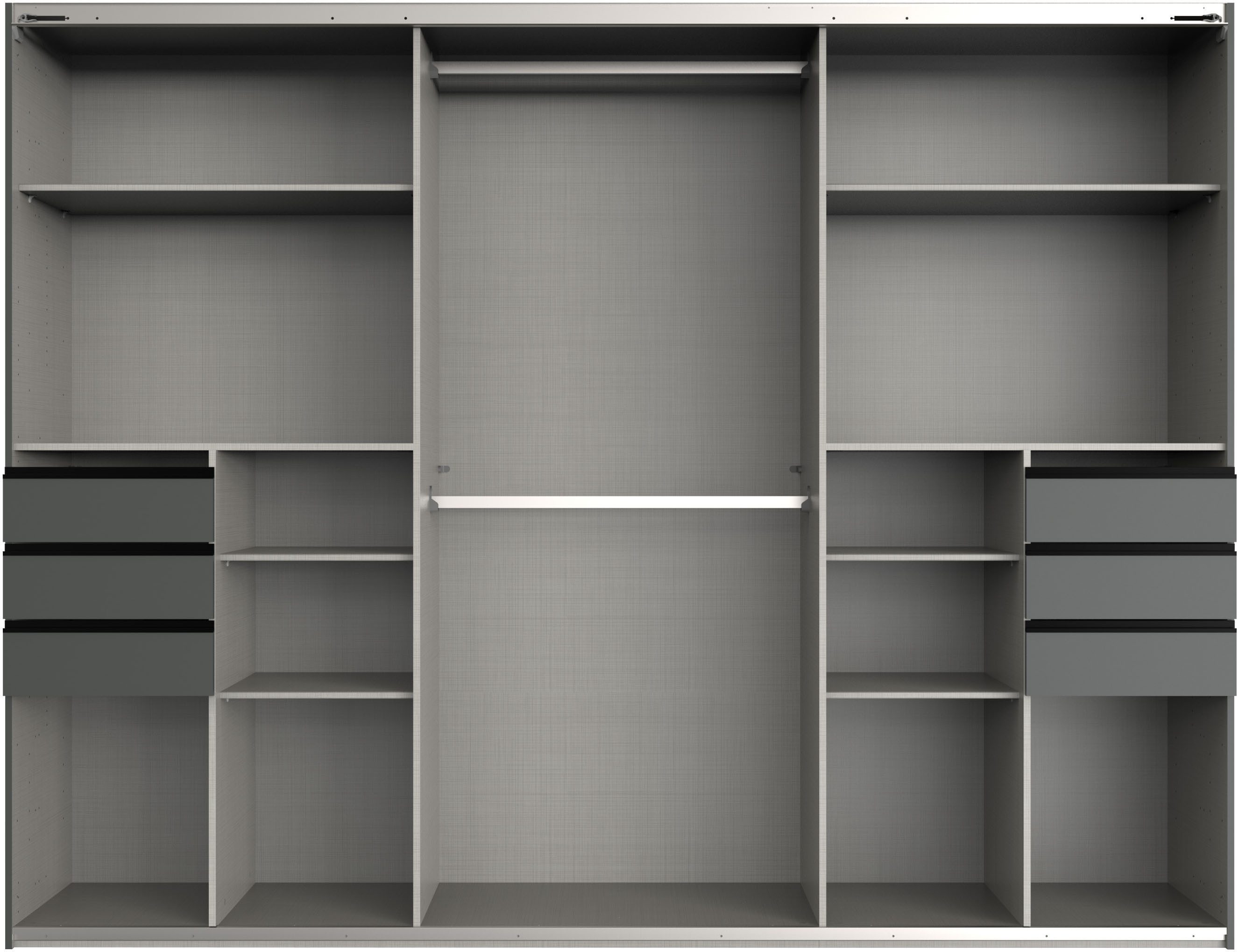 Wimex Schwebetürenschrank Tilburg mit Glaselementen