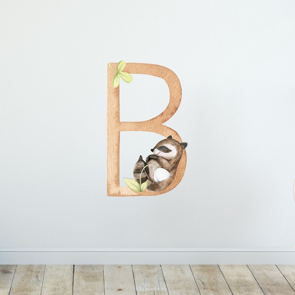 Sunnywall Wandtattoo Buchstaben ABC Waldtiere Aufkleber günstig online kaufen