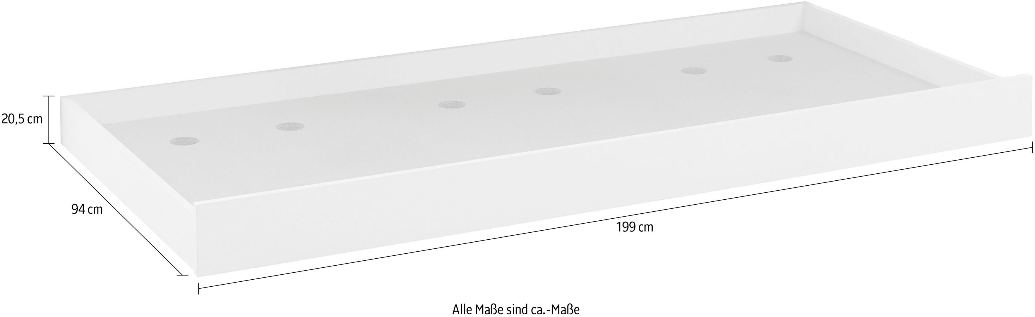 Relita Bettschubkasten Sina, leichte Rollenführung