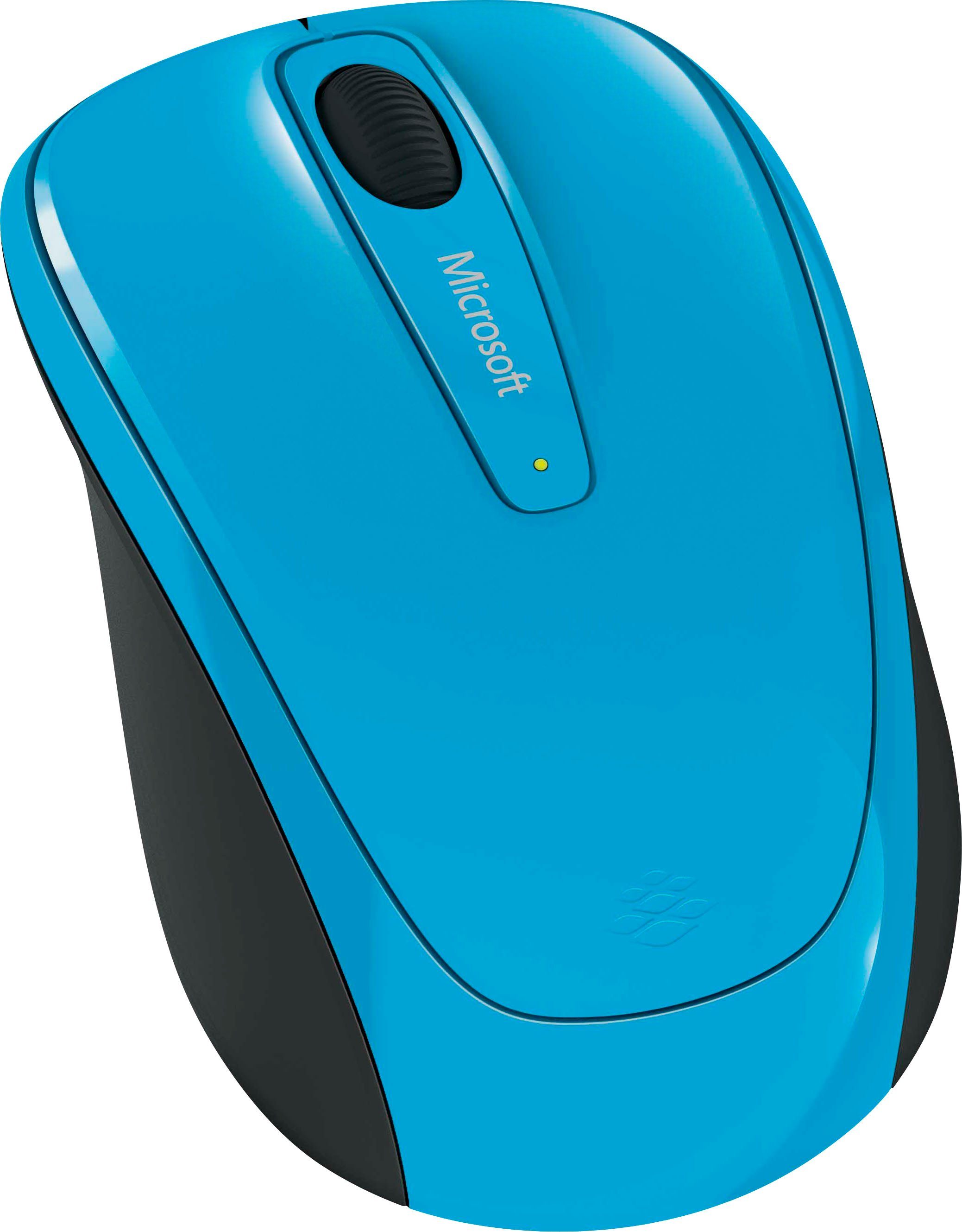 Microsoft Wireless Mobile Mouse 3500 Cyan Blue Maus (RF Wireless)