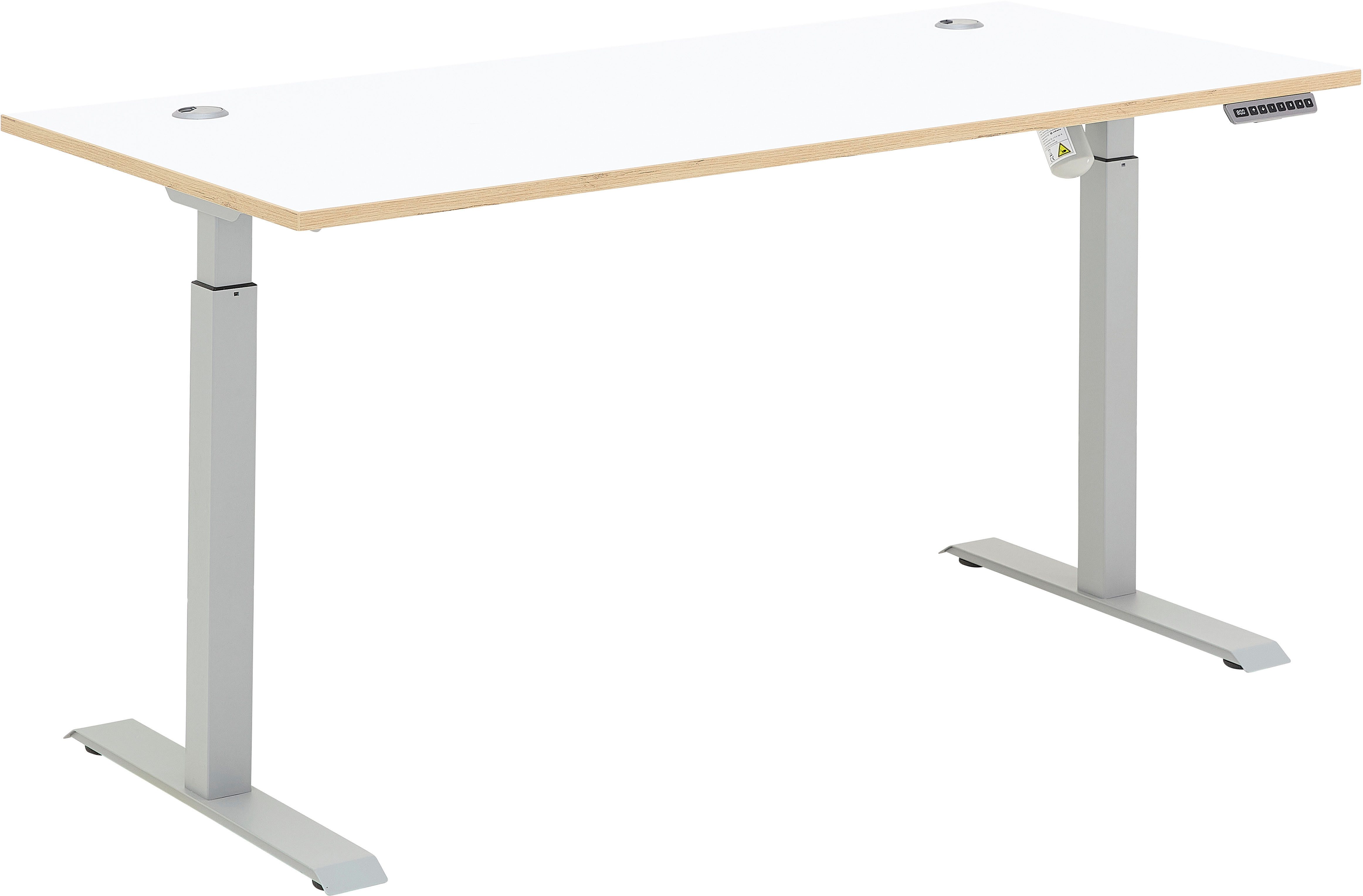 Innostyle Schreibtisch Memphis Schreibtisch, 160x72x77cm (B/H/T) (1-St), Soft Touch Oberfläche, Füße justierbar, Memory Funktion