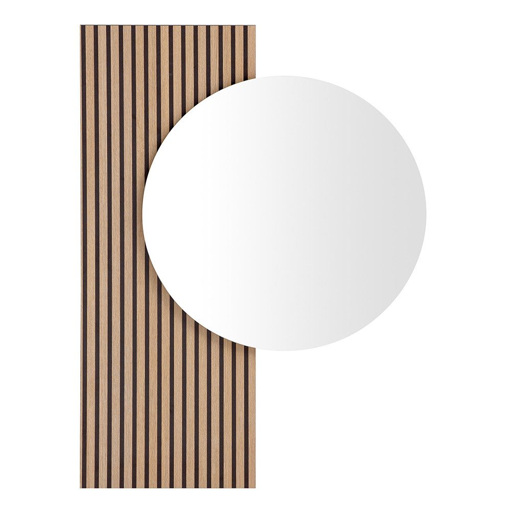 Lomadox Garderobenspiegel HUNTSVILLE-80, Flurspiegel, Akustikpaneel-Optik günstig online kaufen