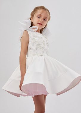 THE O Partykleid LACE-MILKY aus Satin