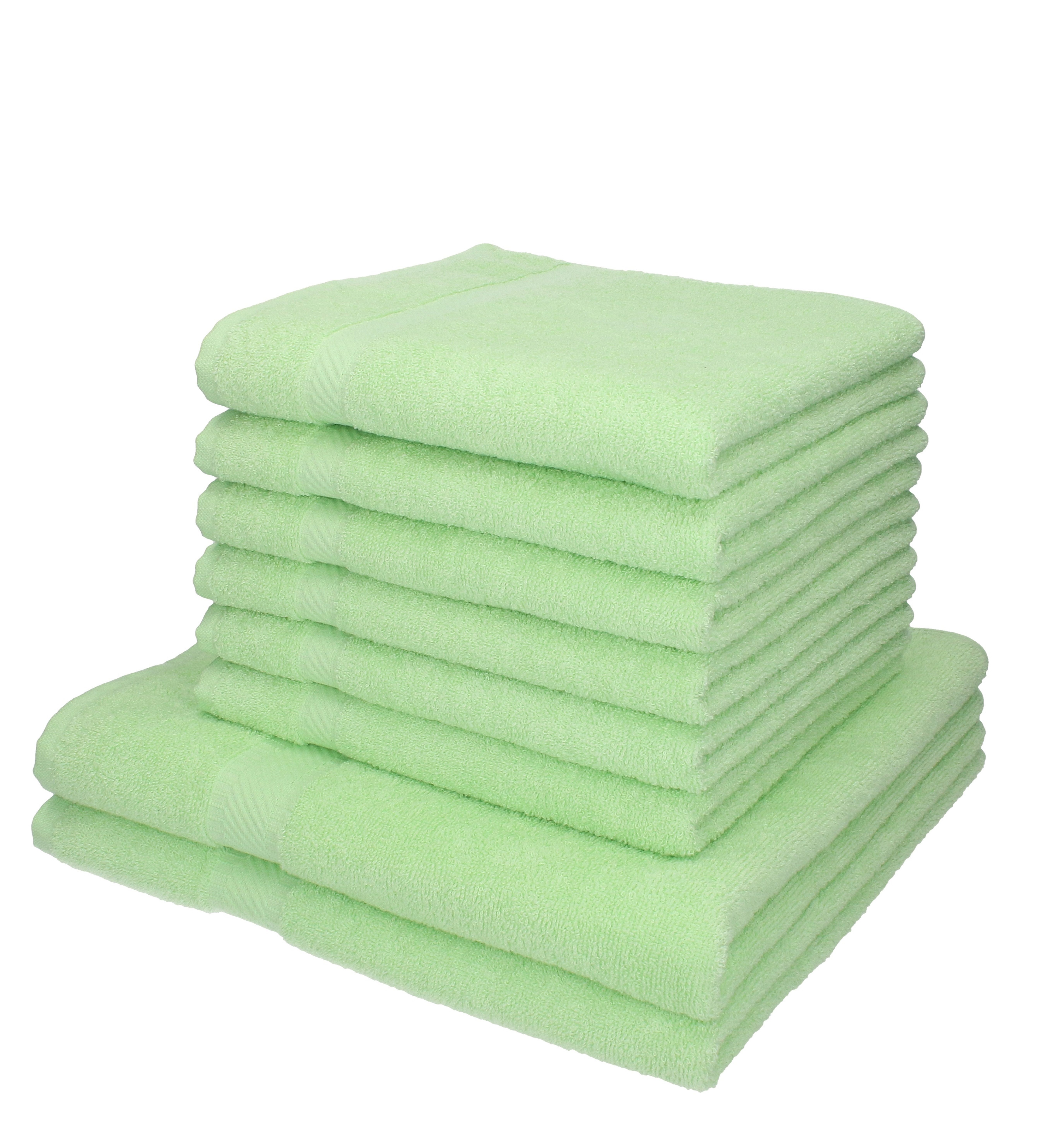 Betz Handtuch Set 8-TLG. Handtuch-Set Palermo Farbe grün, 100% Baumwolle (Set)