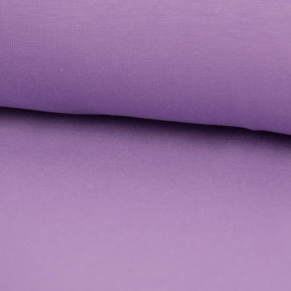 SCHÖNER LEBEN. Stoff Baumwolljersey Meterware Melange Jersey einfarbig violett 145cm, allergikergeeignet,atmungsaktiv,pflegeleicht
