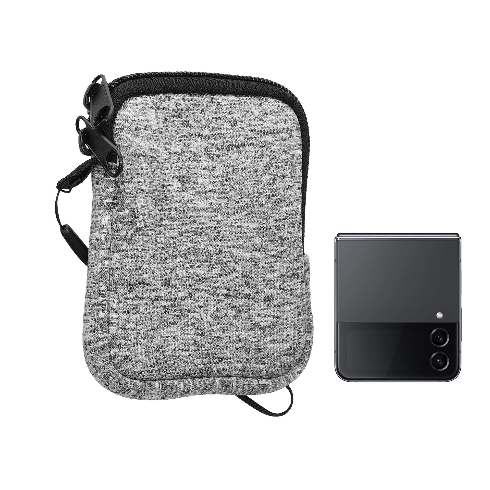 kwmobile Sleeve Handytasche für Smartphones XXS - 3 / 3,5" - Handy Hülle, Neopren Handy Tasche 10 x 8 x 2 cm Innenmaße