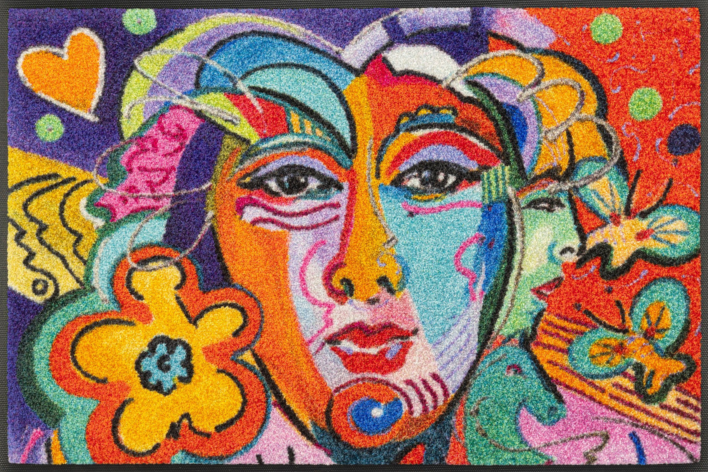 wash+dry by Kleen-Tex Fußmatte Indian Summer, rechteckig günstig online kaufen