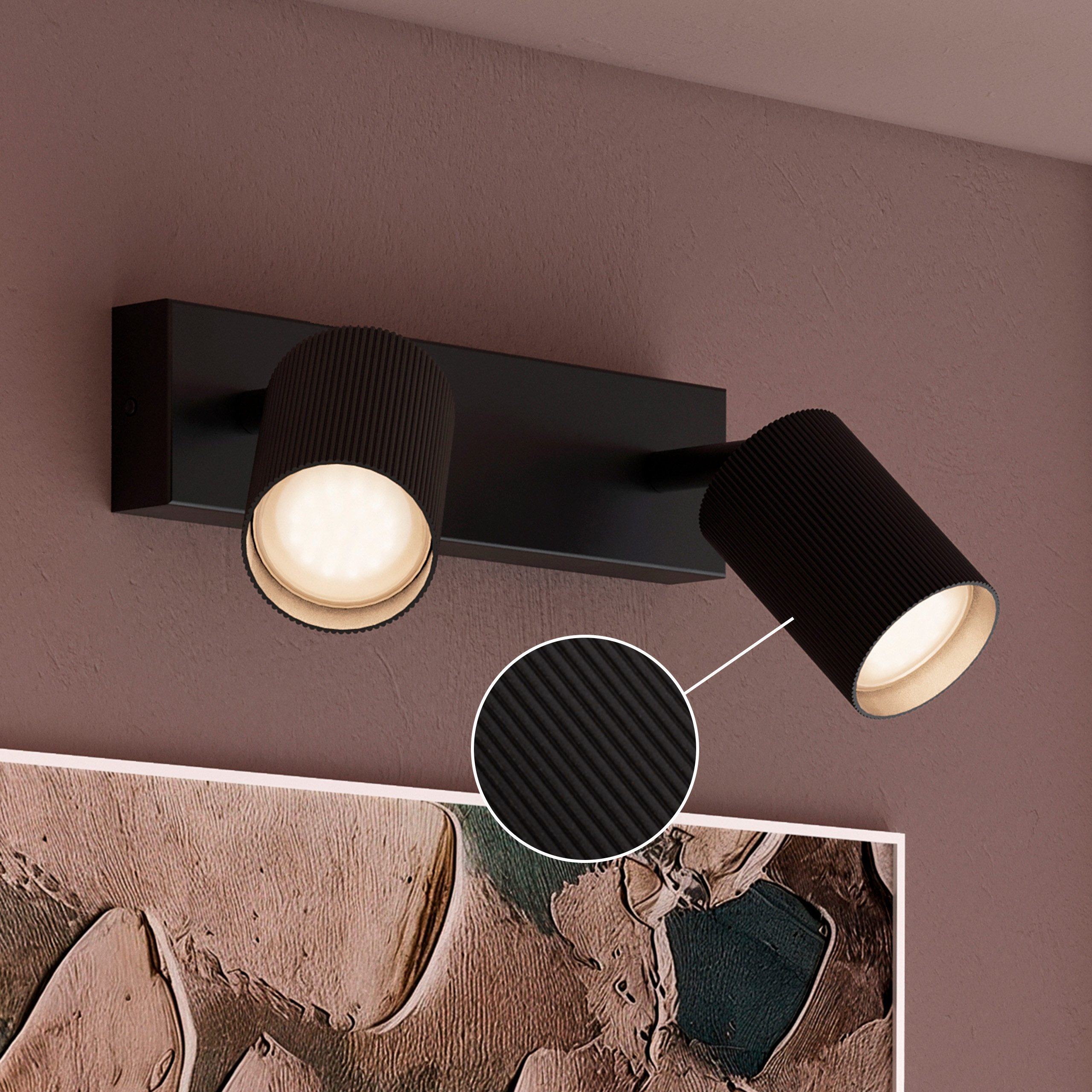 Philips Deckenspot Wyatt LED, Aluminium, exklusive GU10, ohne Leuchtmittel, Wand- & Deckenmontage, schwenkbar