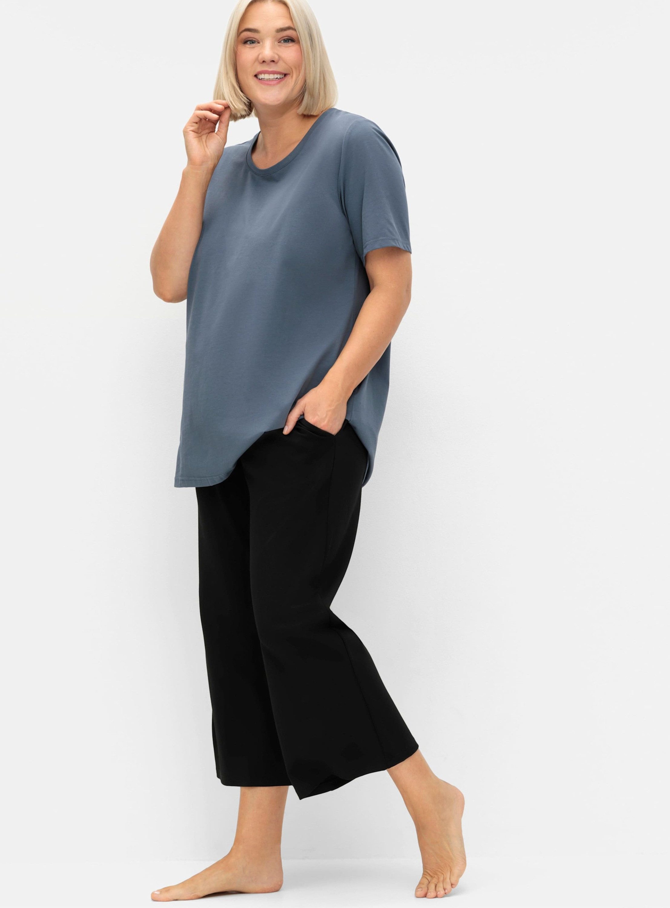 Sheego Jerseyhose Sporthose in 7/8-Länge, aus Funktionsmaterial günstig online kaufen